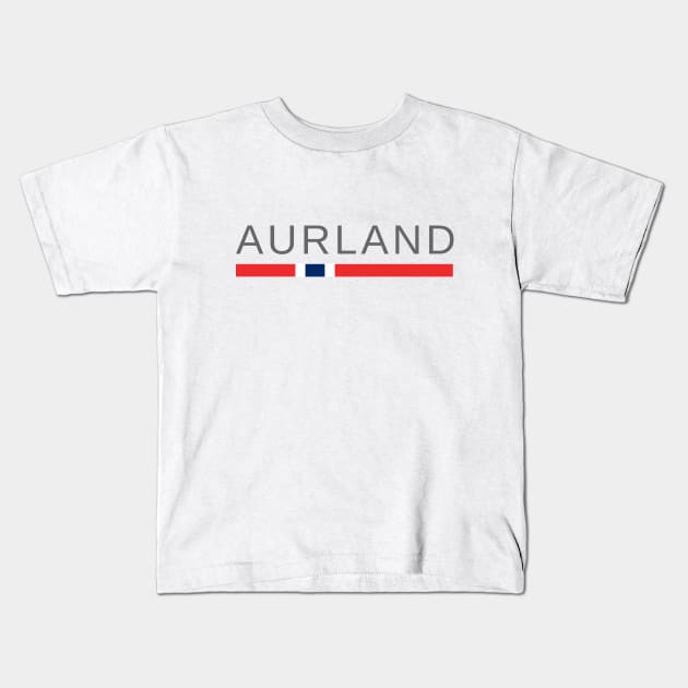 Aurland Norway Kids T-Shirt by tshirtsnorway